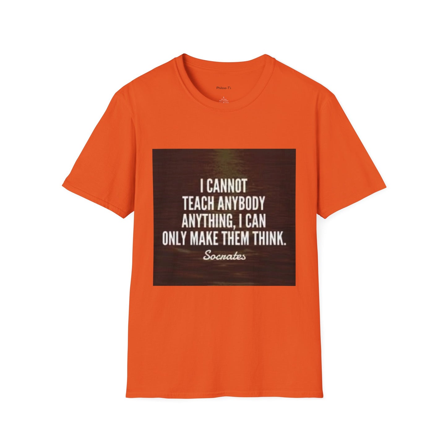 Inspirational Socrates Quote Unisex Softstyle T-Shirt