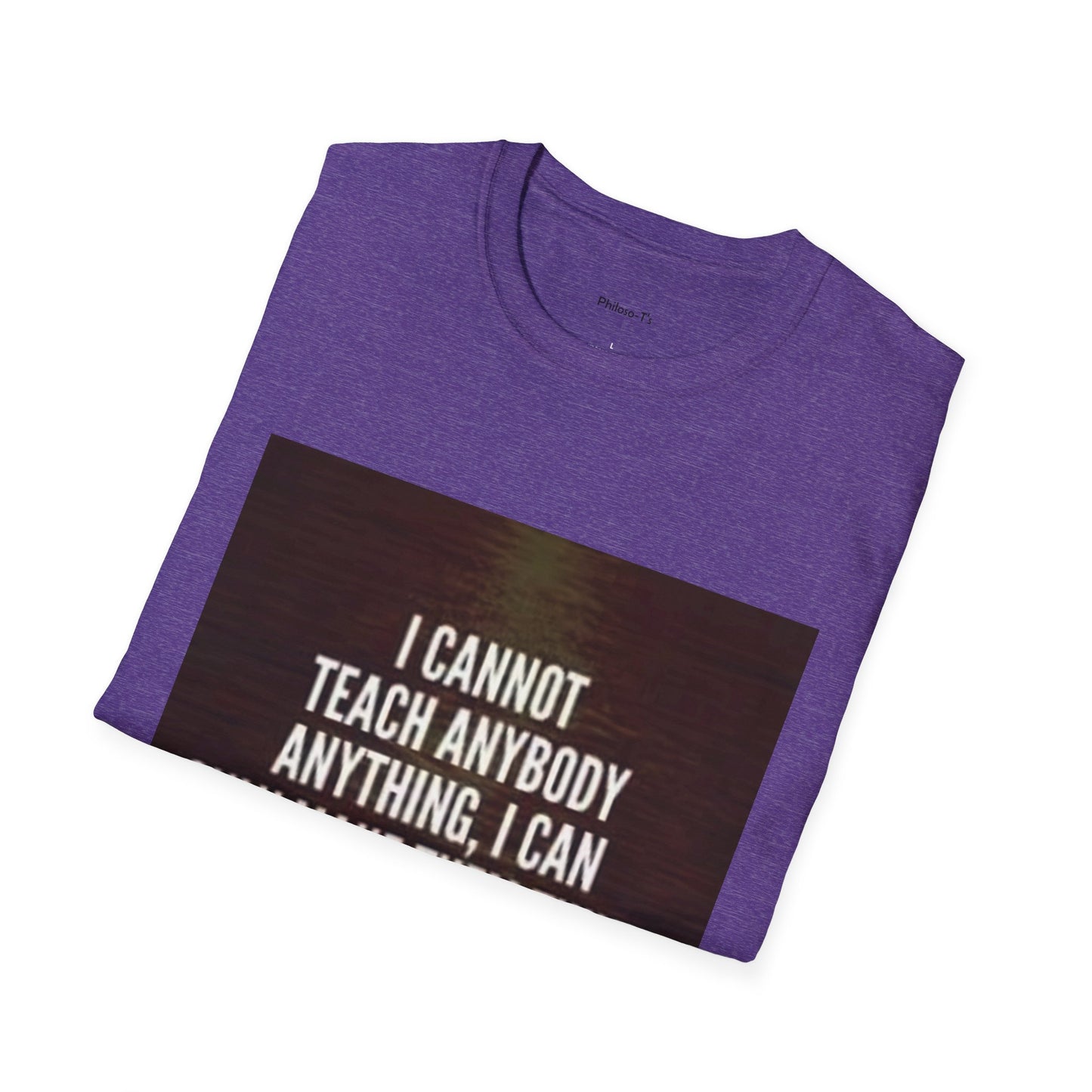 Inspirational Socrates Quote Unisex Softstyle T-Shirt