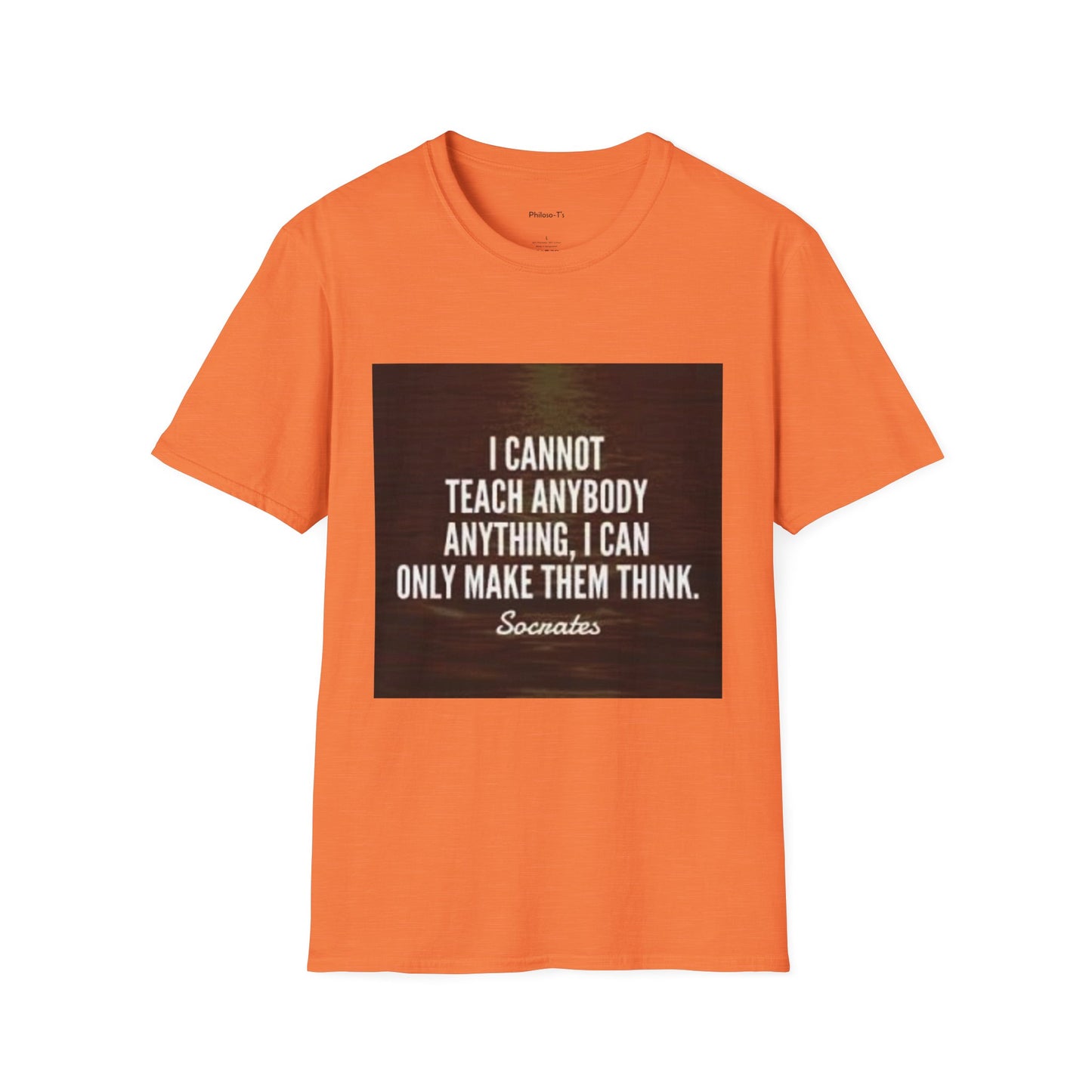 Inspirational Socrates Quote Unisex Softstyle T-Shirt