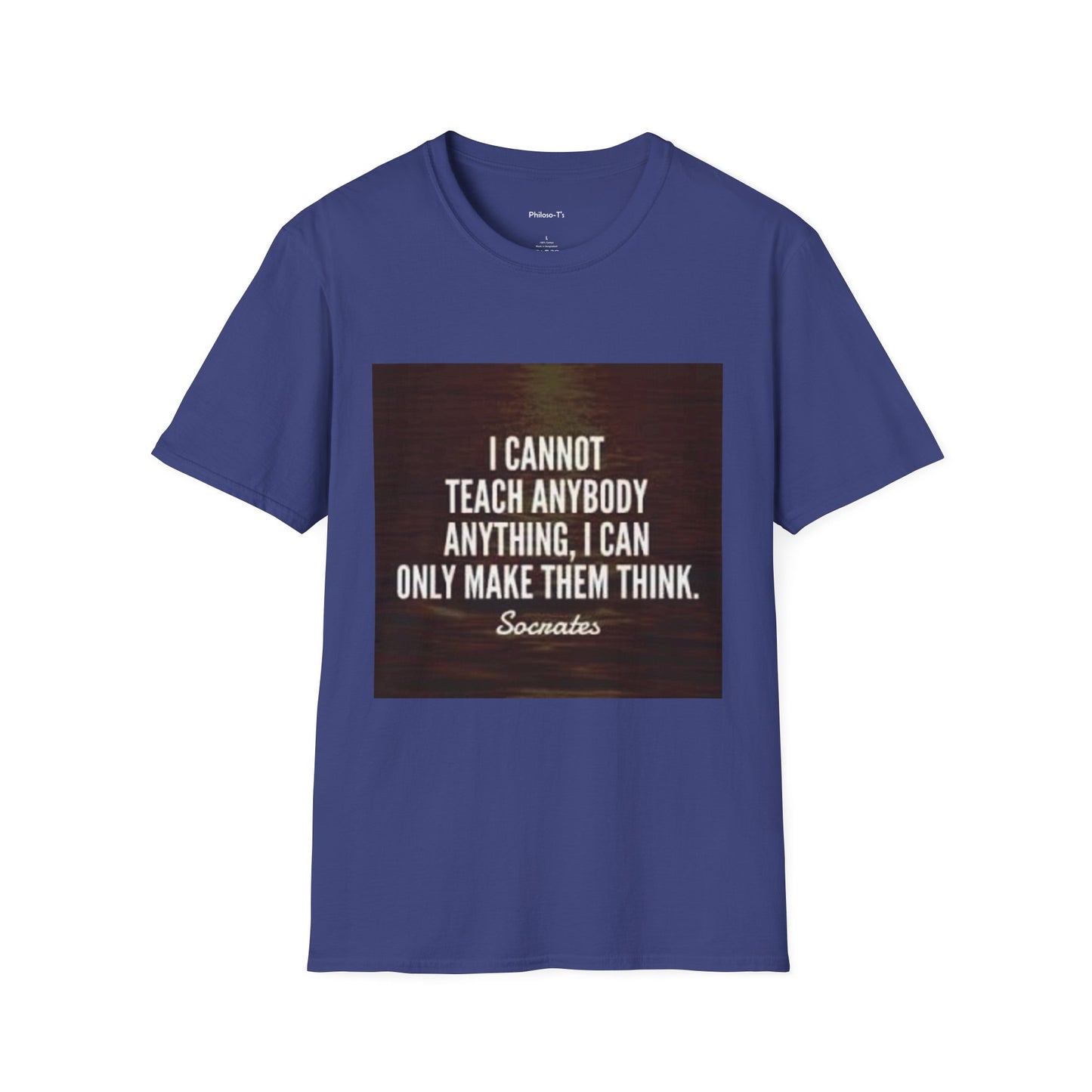 Inspirational Socrates Quote Unisex Softstyle T-Shirt