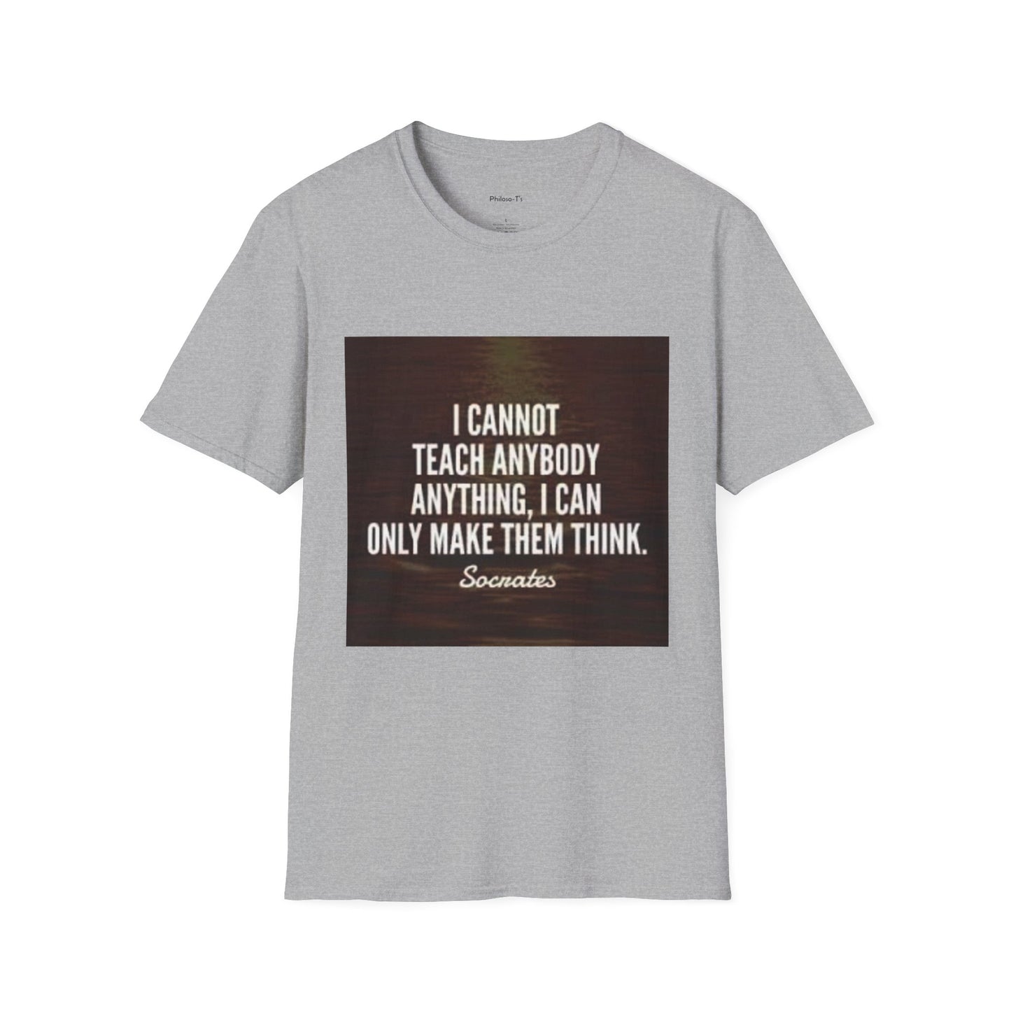 Inspirational Socrates Quote Unisex Softstyle T-Shirt