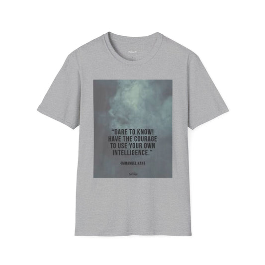 Inspirational Quote T-Shirt - "Dare to Know!" Unisex Softstyle Tee