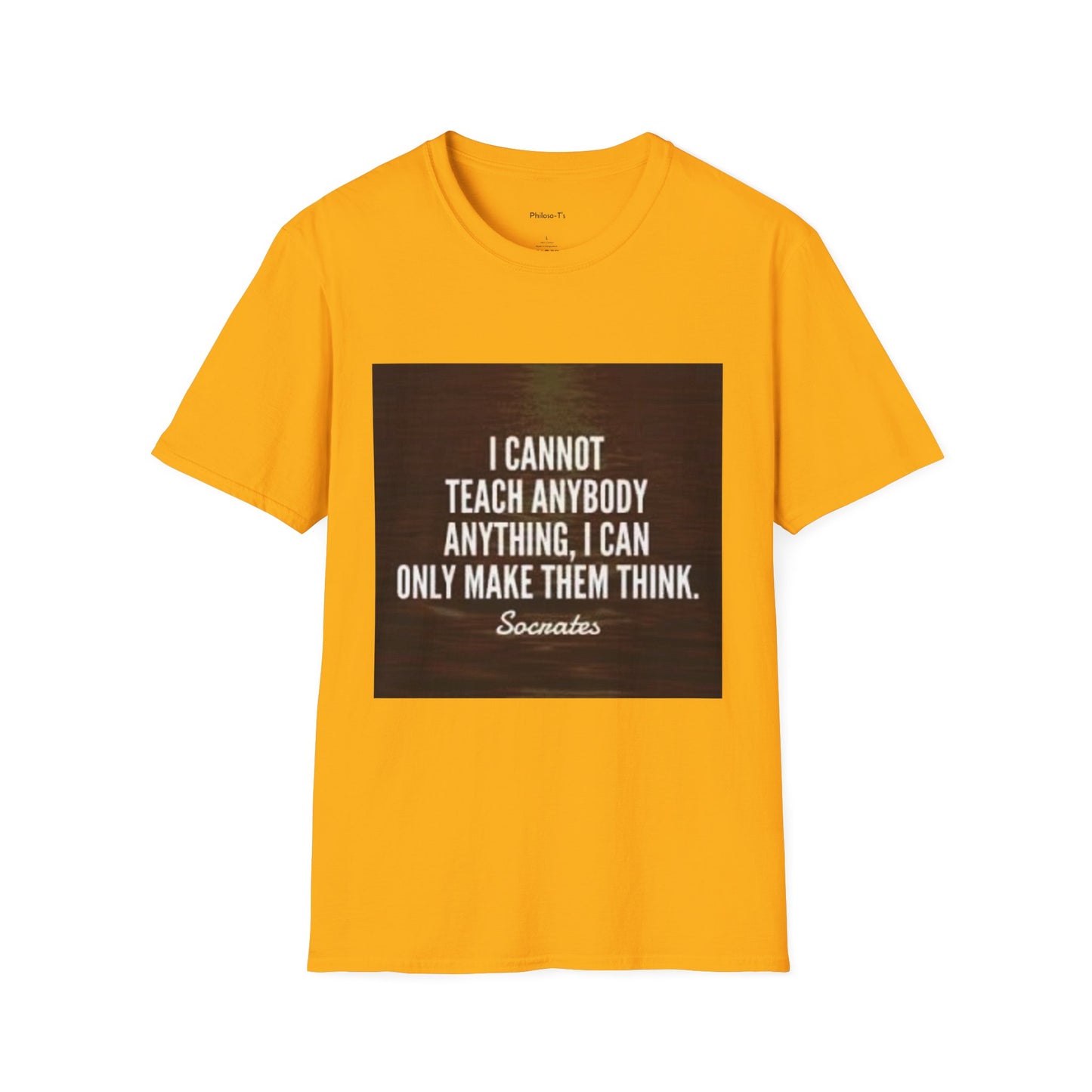 Inspirational Socrates Quote Unisex Softstyle T-Shirt