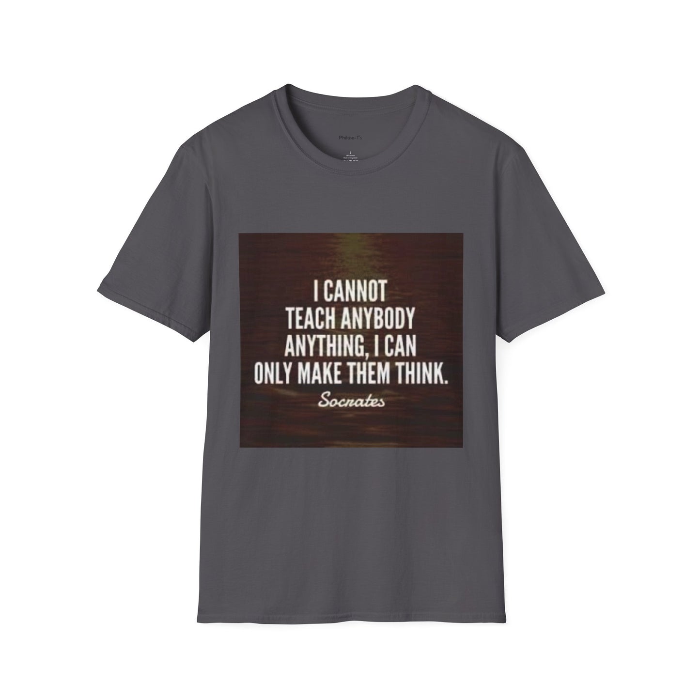 Inspirational Socrates Quote Unisex Softstyle T-Shirt