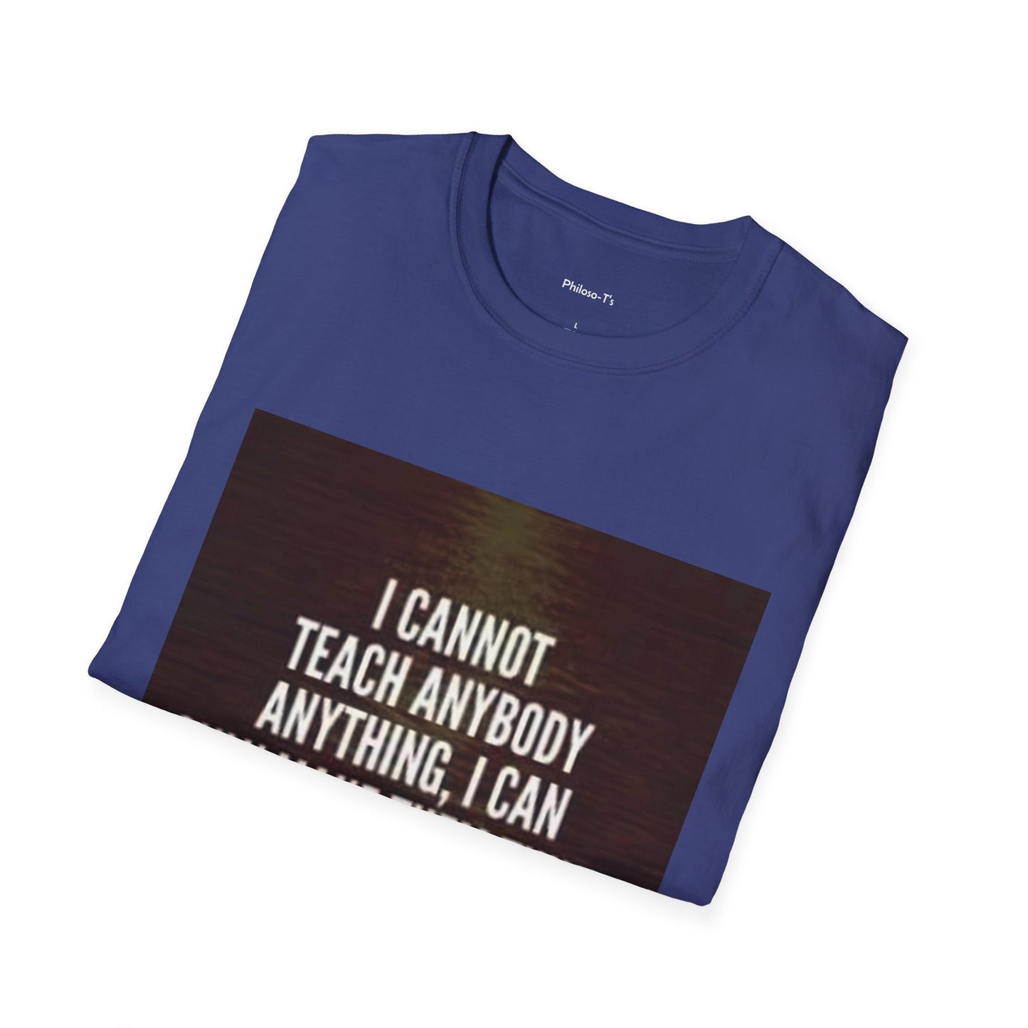 Inspirational Socrates Quote Unisex Softstyle T-Shirt