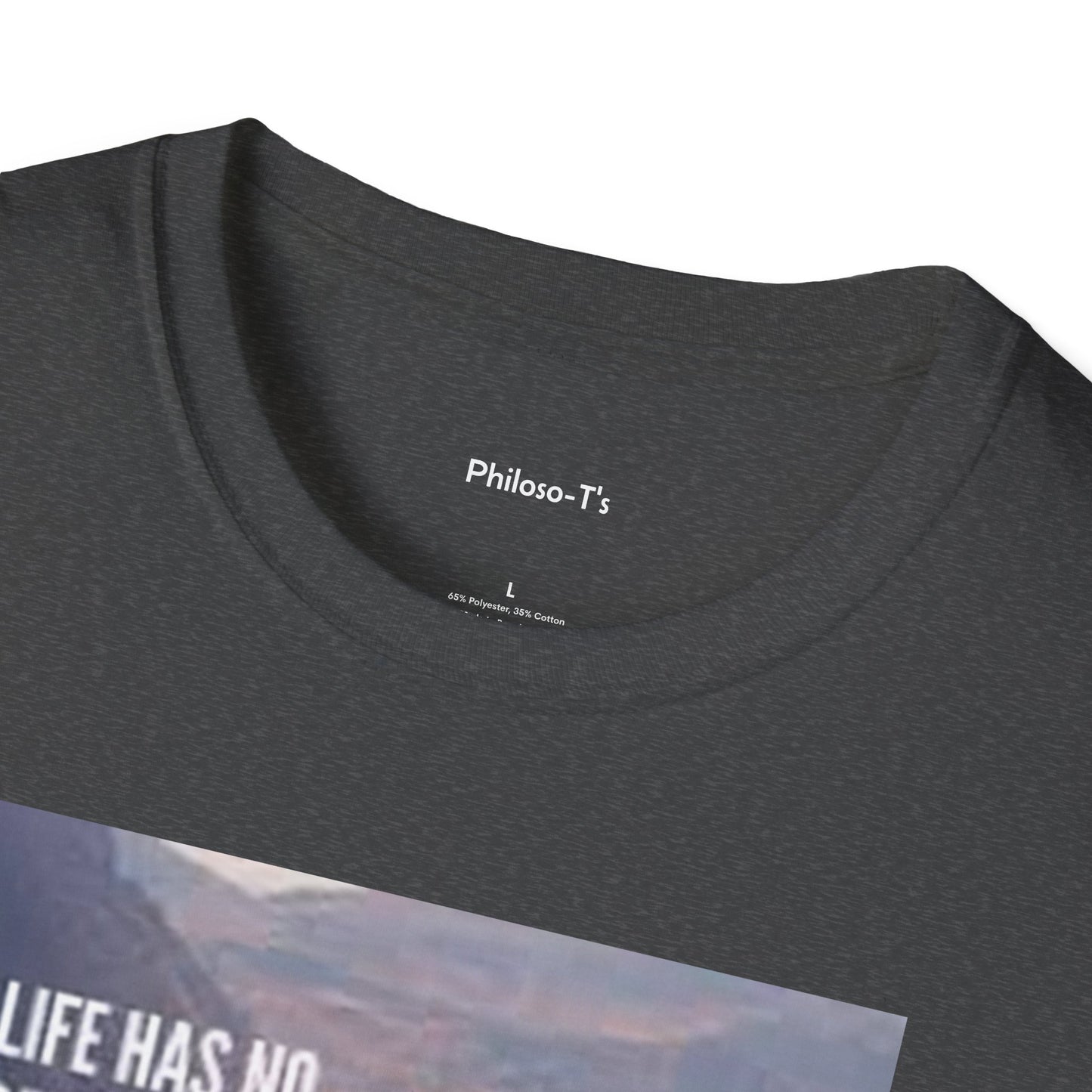 Inspirational Quote Unisex Softstyle T-Shirt – 'Life Has No Remote. Get Up and Change It Yourself.'