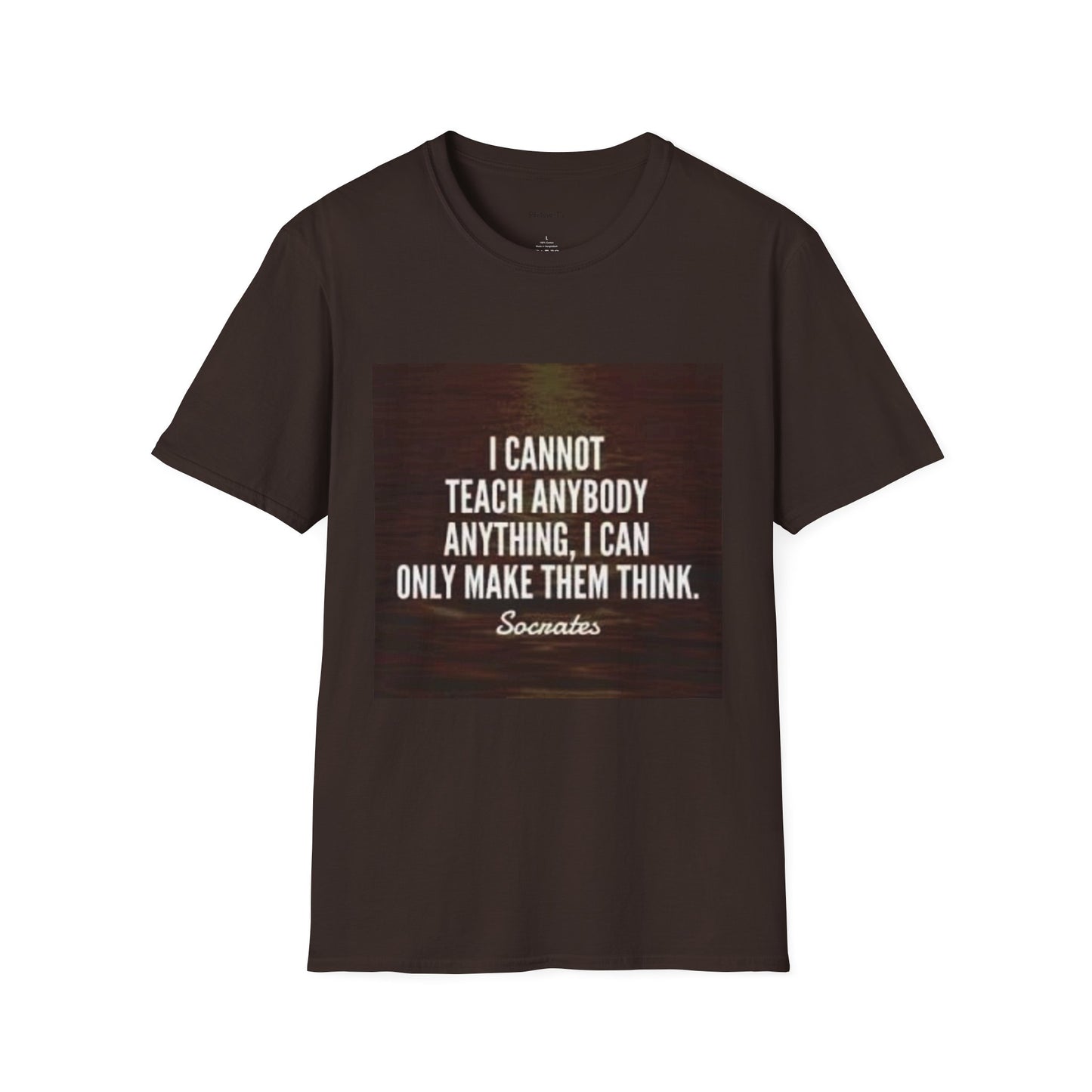 Inspirational Socrates Quote Unisex Softstyle T-Shirt
