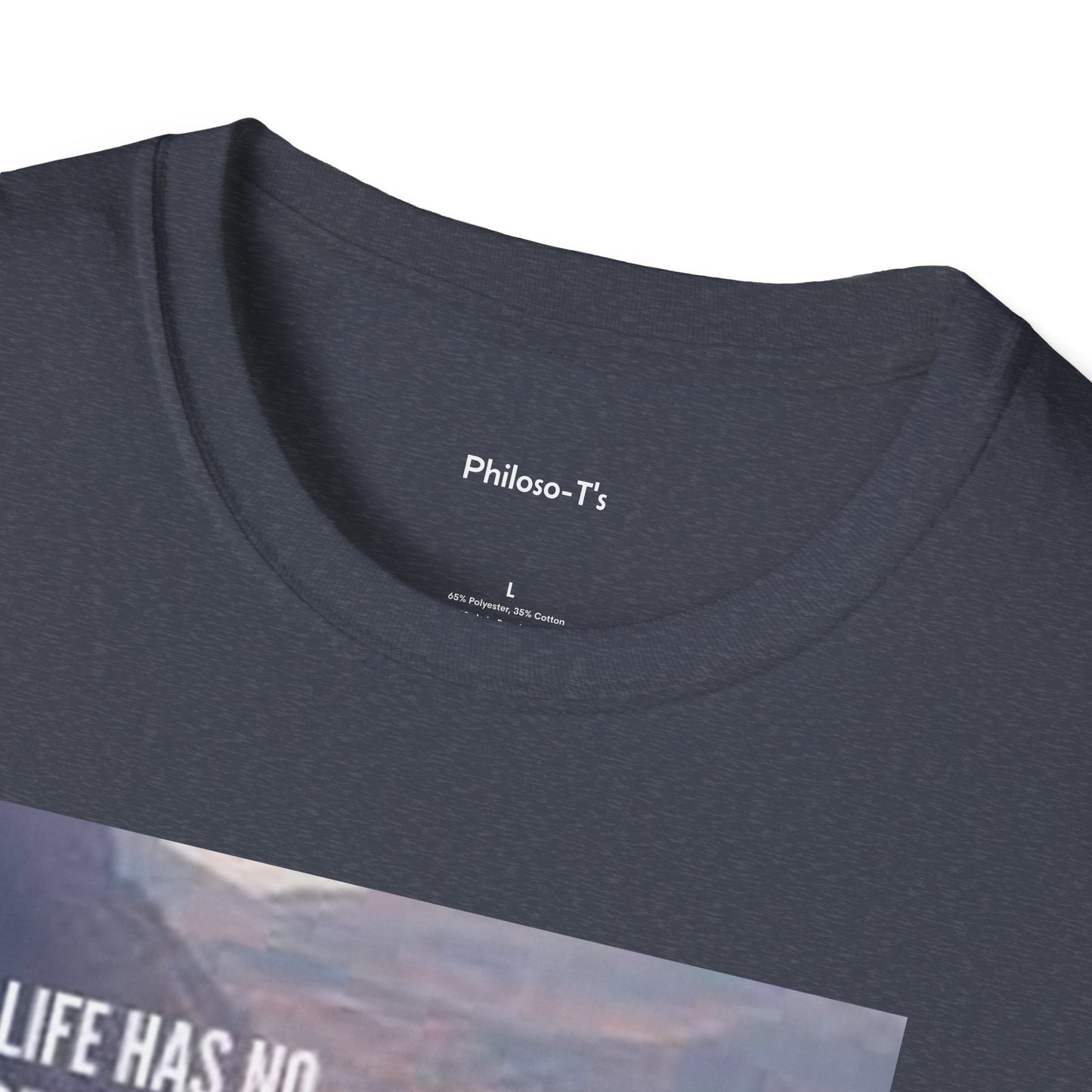 Inspirational Quote Unisex Softstyle T-Shirt – 'Life Has No Remote. Get Up and Change It Yourself.'