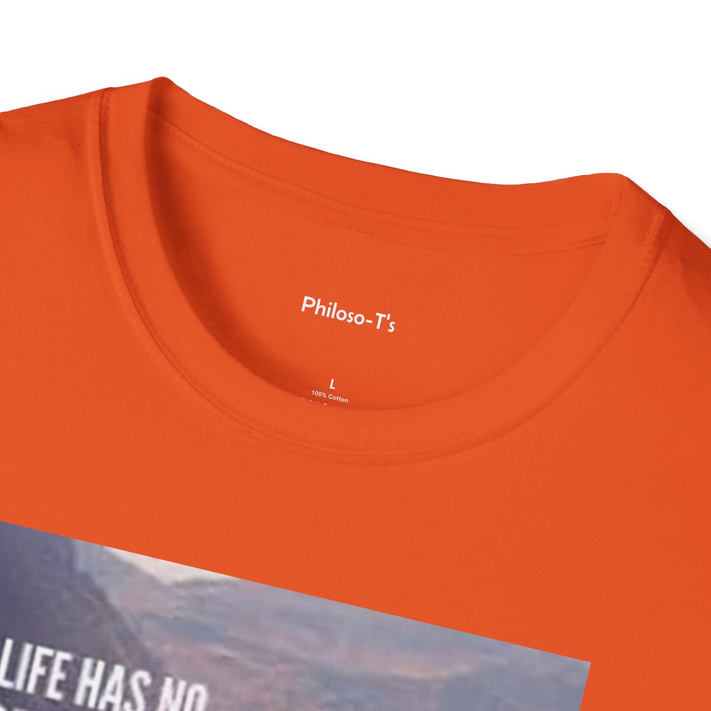 Inspirational Quote Unisex Softstyle T-Shirt – 'Life Has No Remote. Get Up and Change It Yourself.'
