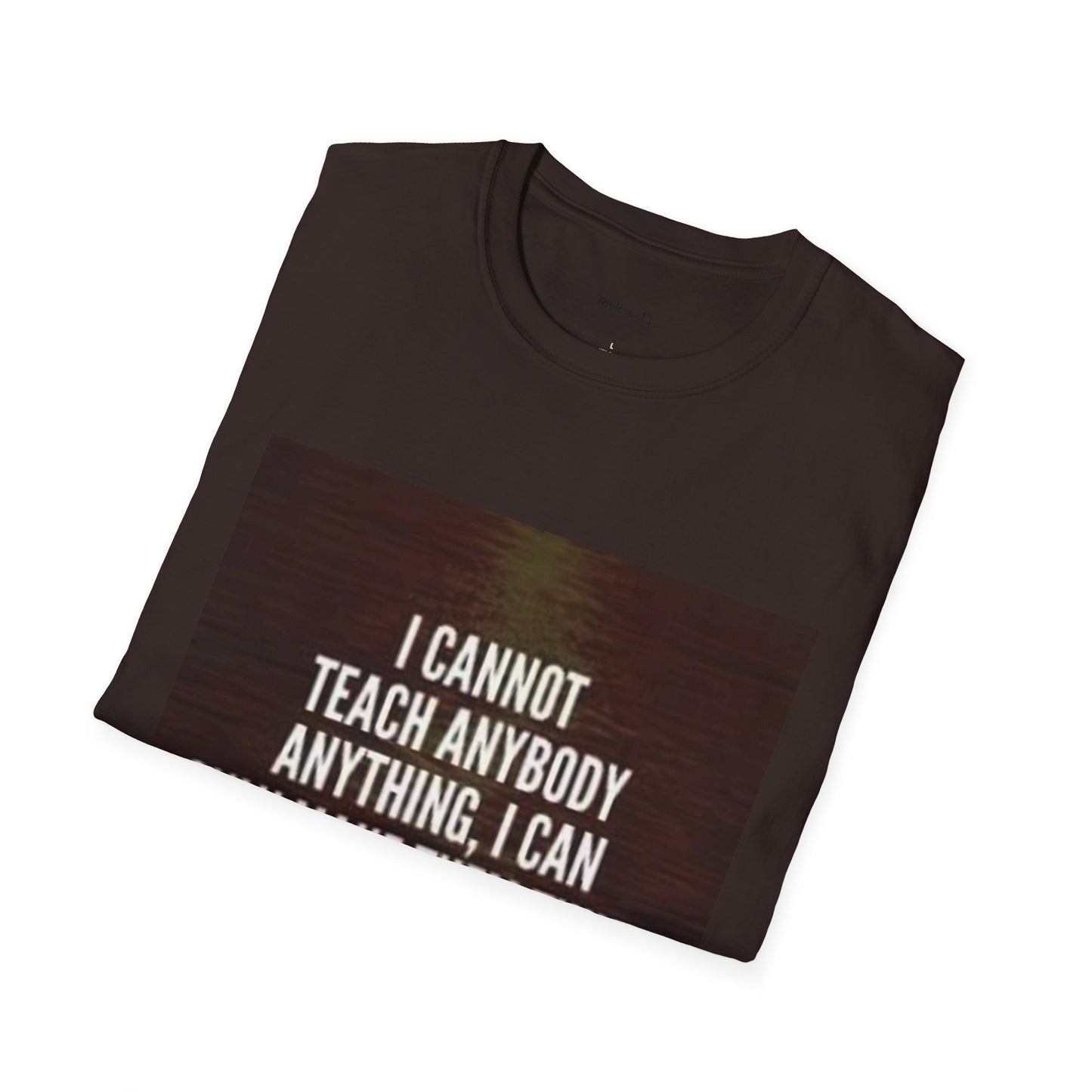 Inspirational Socrates Quote Unisex Softstyle T-Shirt