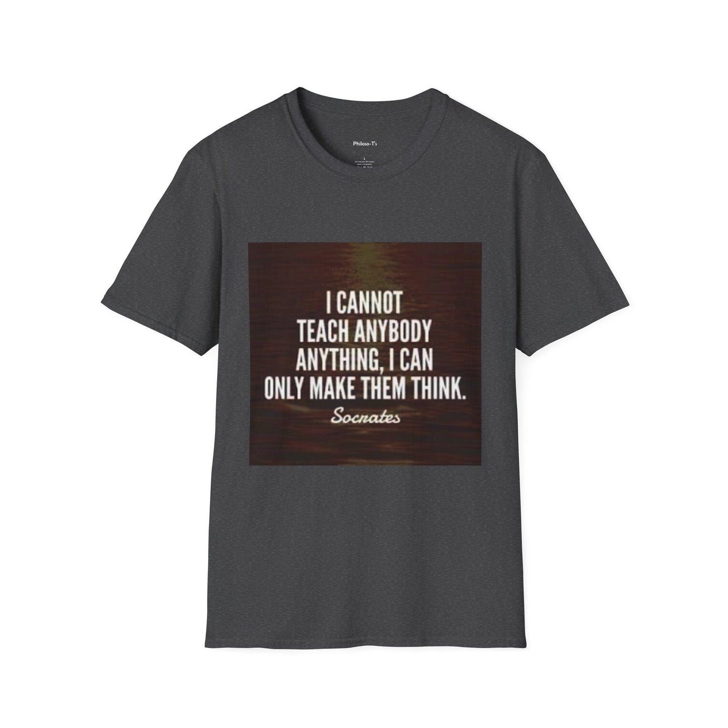 Inspirational Socrates Quote Unisex Softstyle T-Shirt