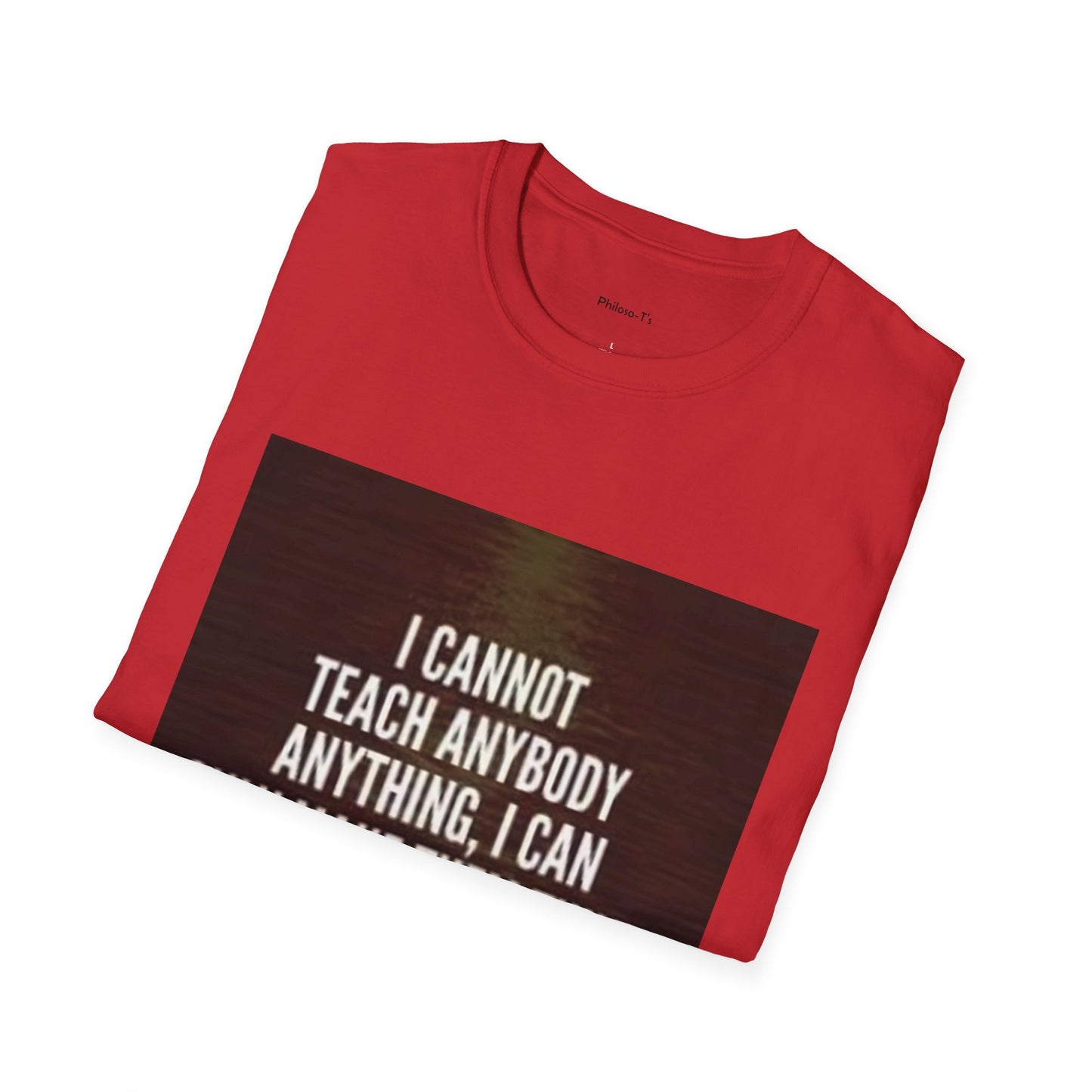 Inspirational Socrates Quote Unisex Softstyle T-Shirt