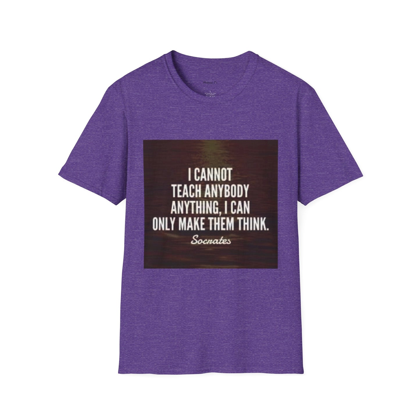 Inspirational Socrates Quote Unisex Softstyle T-Shirt