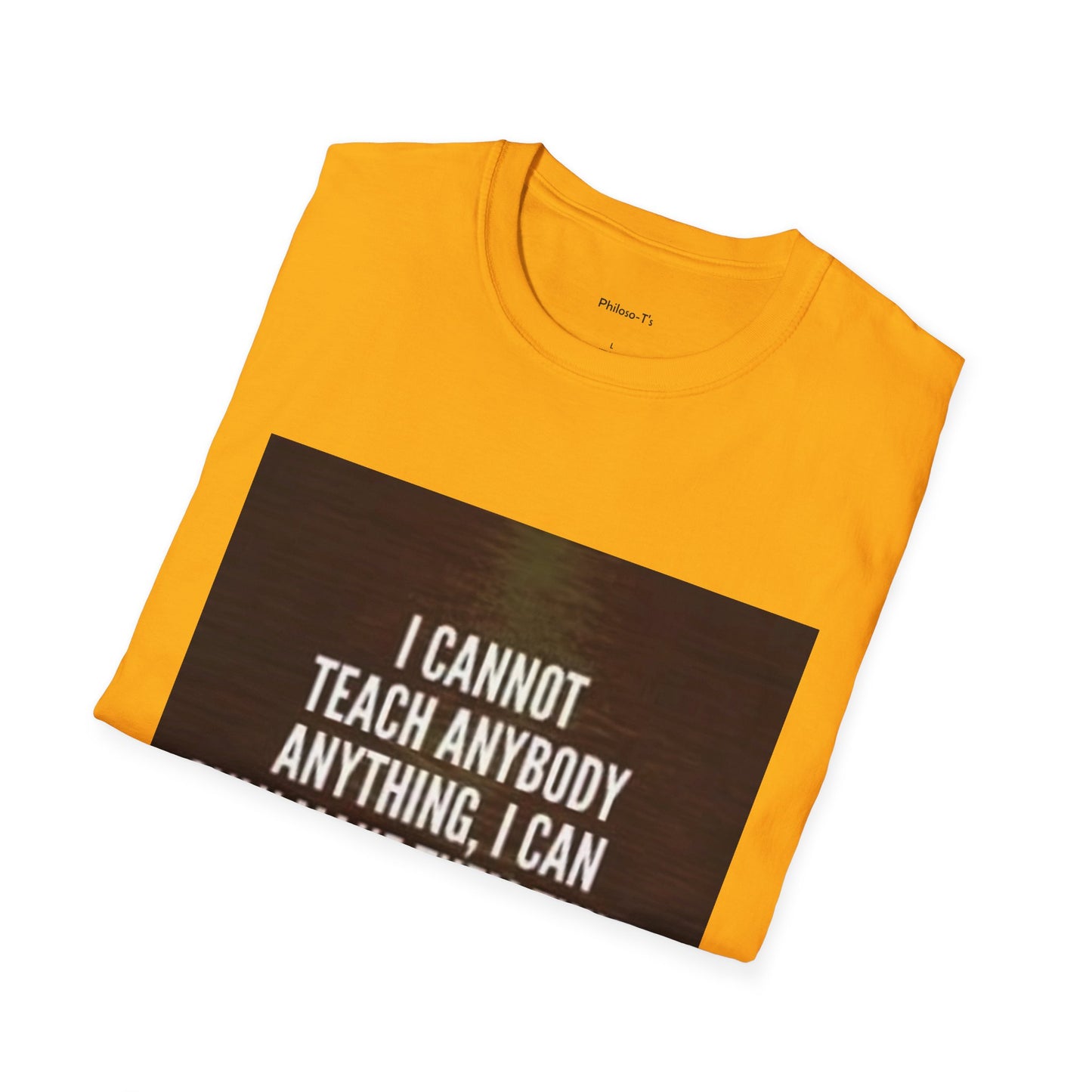 Inspirational Socrates Quote Unisex Softstyle T-Shirt