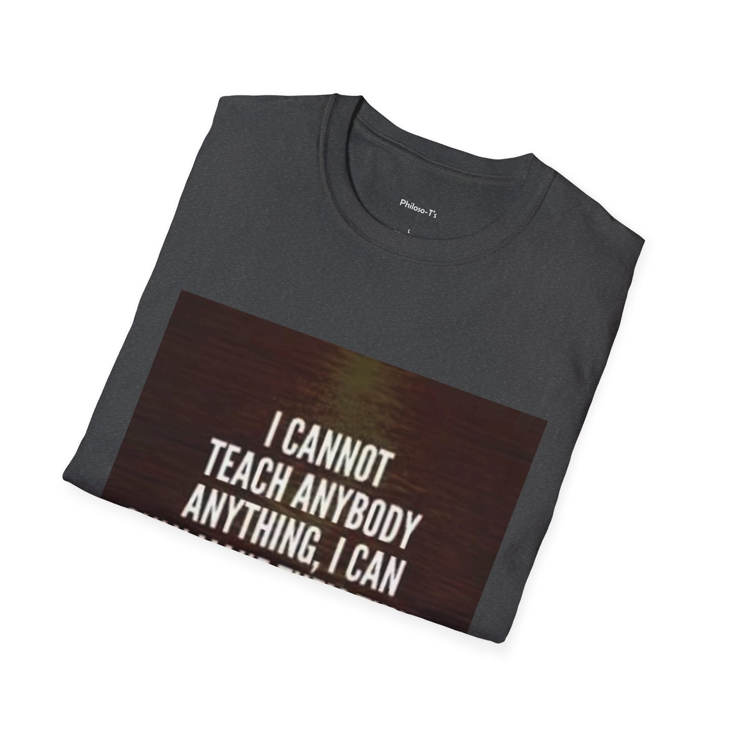 Inspirational Socrates Quote Unisex Softstyle T-Shirt