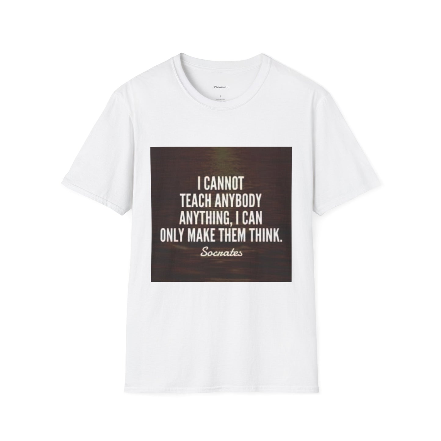 Inspirational Socrates Quote Unisex Softstyle T-Shirt