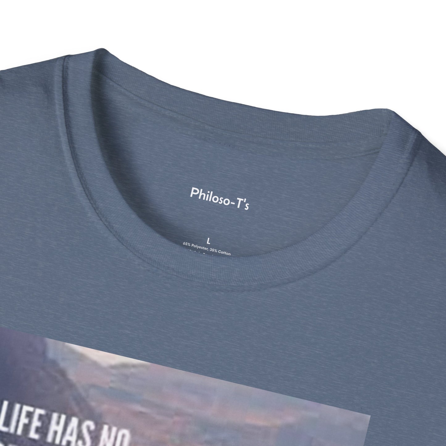 Inspirational Quote Unisex Softstyle T-Shirt – 'Life Has No Remote. Get Up and Change It Yourself.'