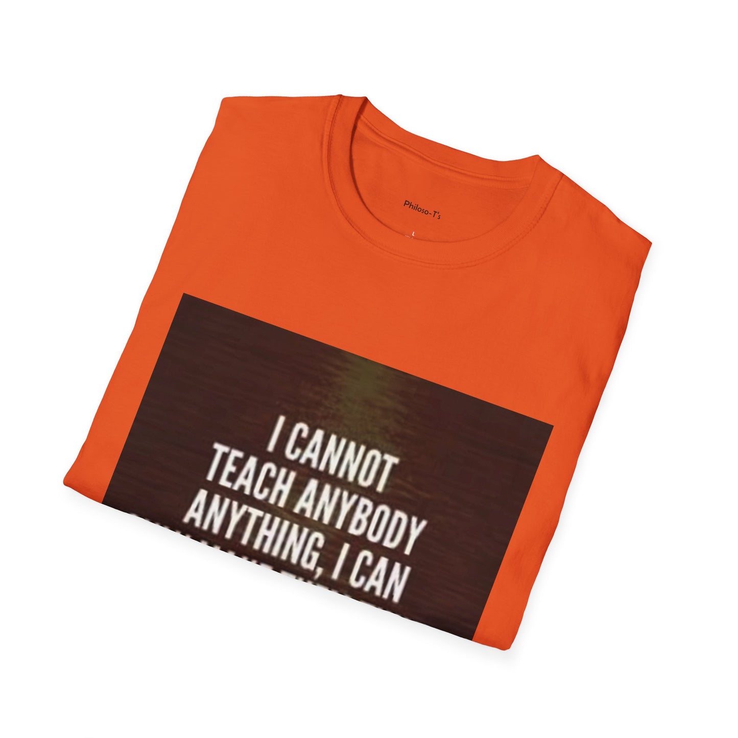 Inspirational Socrates Quote Unisex Softstyle T-Shirt