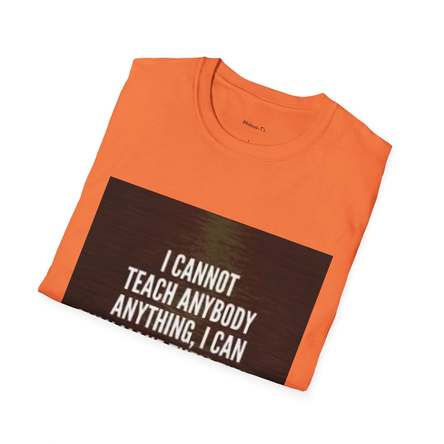 Inspirational Socrates Quote Unisex Softstyle T-Shirt