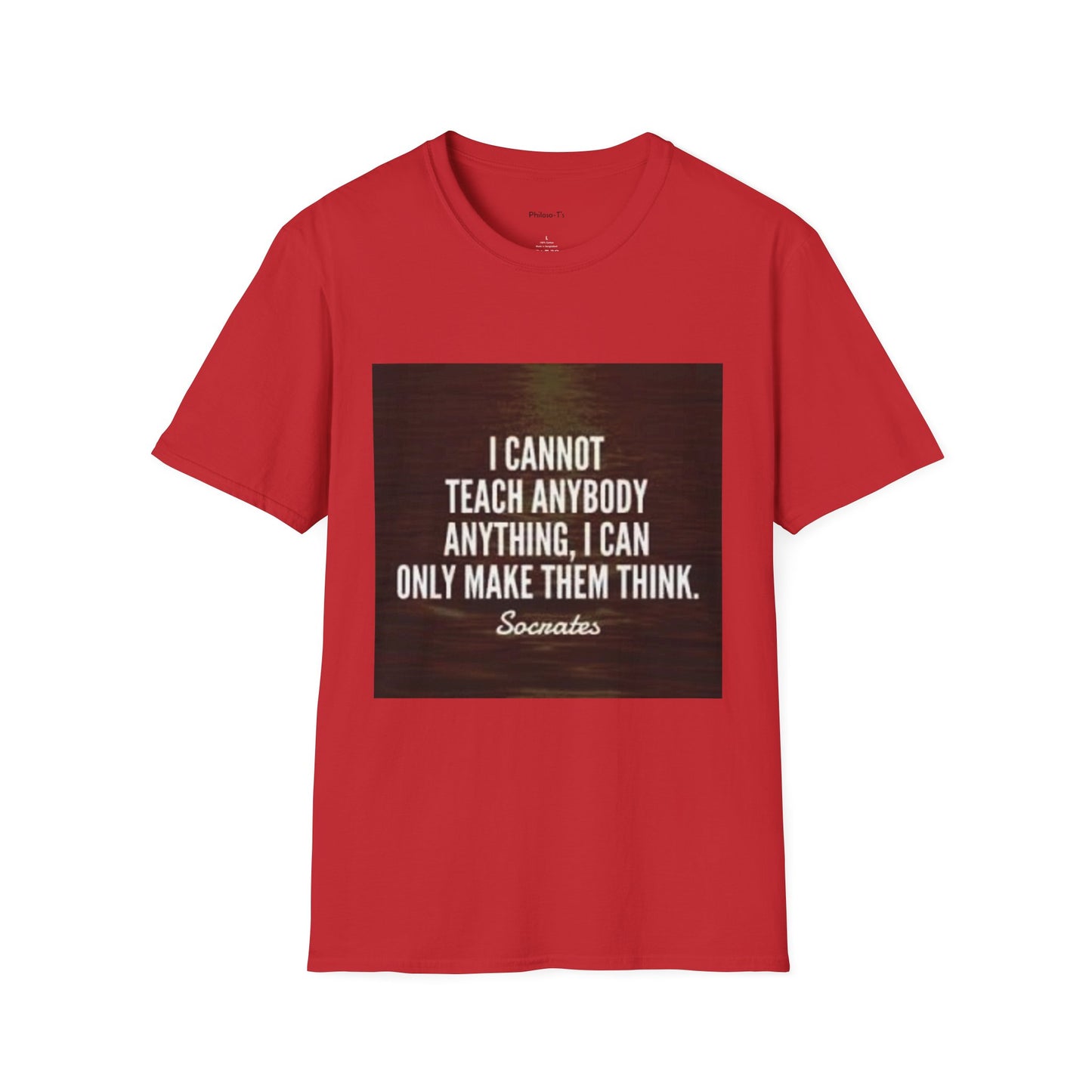 Inspirational Socrates Quote Unisex Softstyle T-Shirt