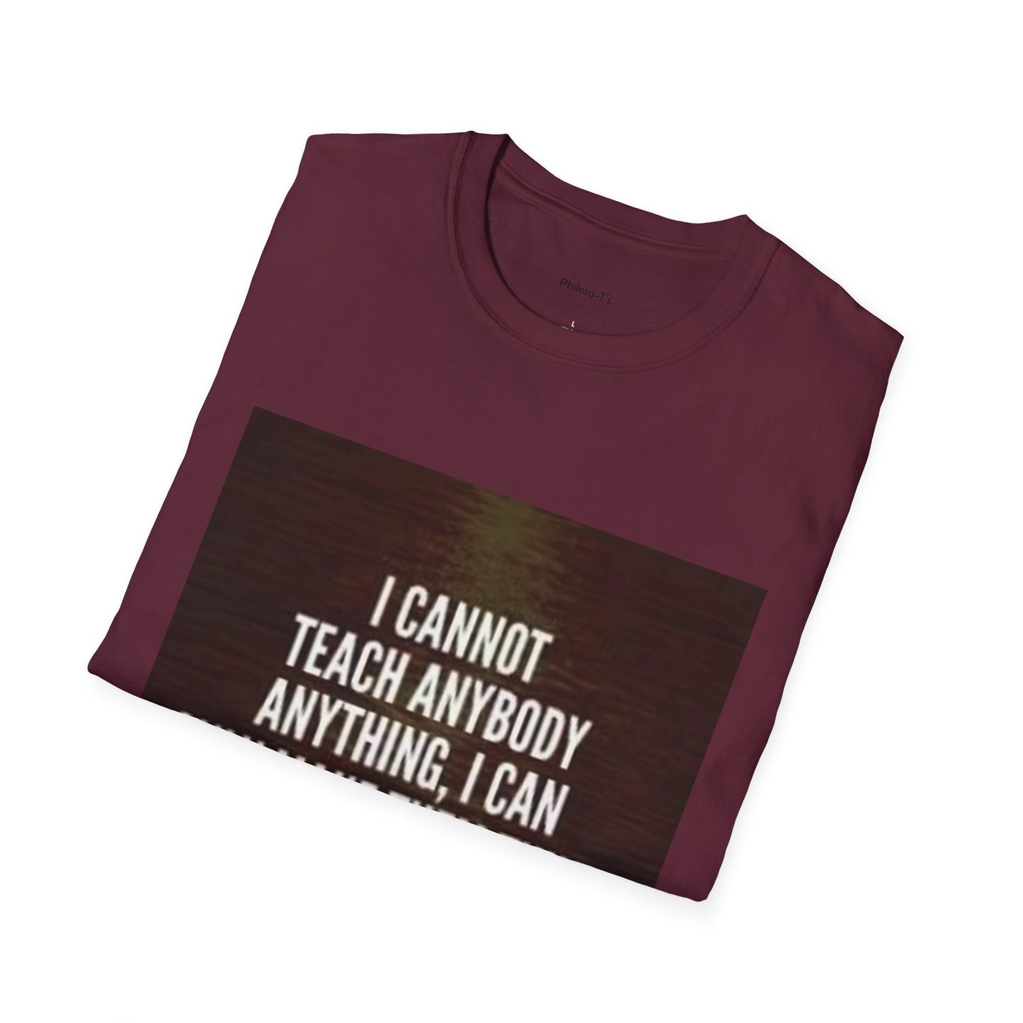 Inspirational Socrates Quote Unisex Softstyle T-Shirt