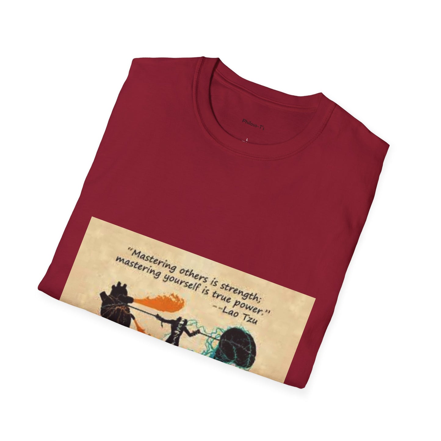 Inspirational Quote T-Shirt - "Mastering Others is Strength, Mastering Yourself is True Power"