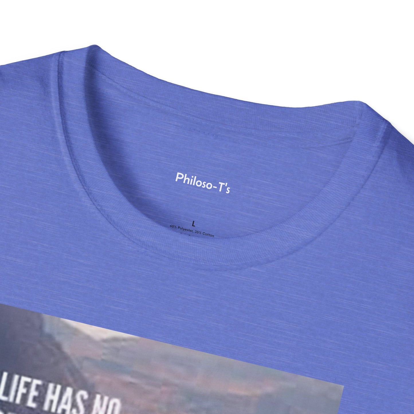 Inspirational Quote Unisex Softstyle T-Shirt – 'Life Has No Remote. Get Up and Change It Yourself.'