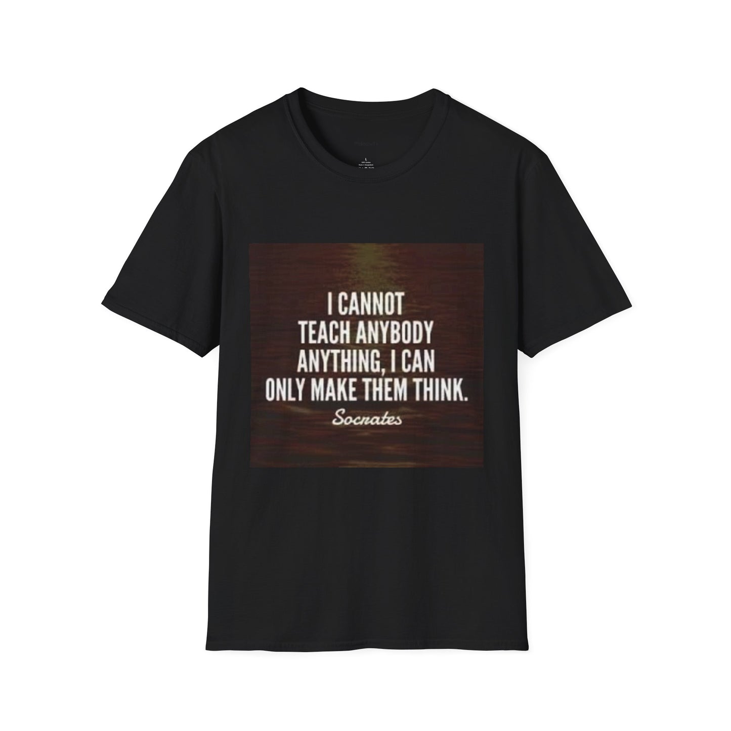 Inspirational Socrates Quote Unisex Softstyle T-Shirt
