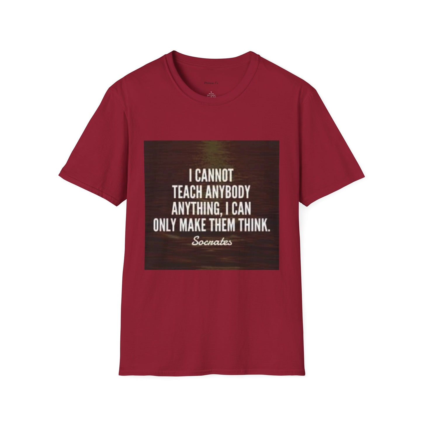 Inspirational Socrates Quote Unisex Softstyle T-Shirt