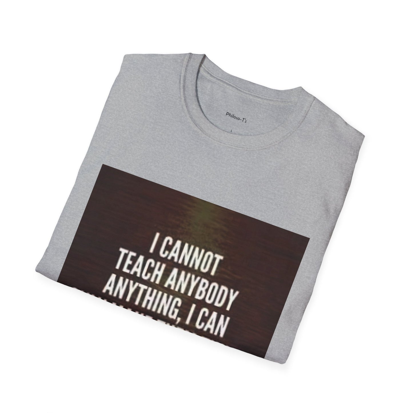 Inspirational Socrates Quote Unisex Softstyle T-Shirt